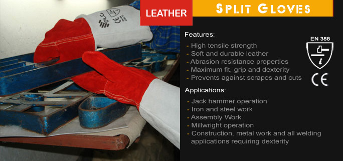 Split Leather Gloves